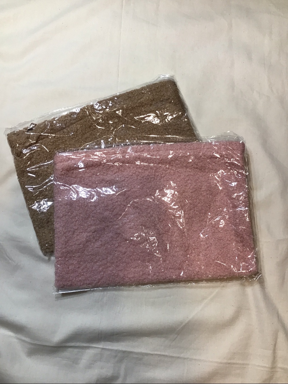 Bundle/2 Ulta Sherpa cosmetic bags, NWT
